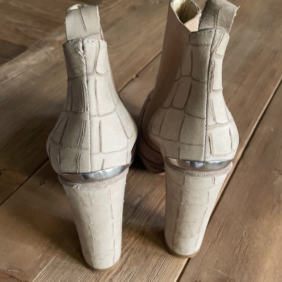 Opening ceremony platform suede chunky neutral boots - Picture 2 of 4